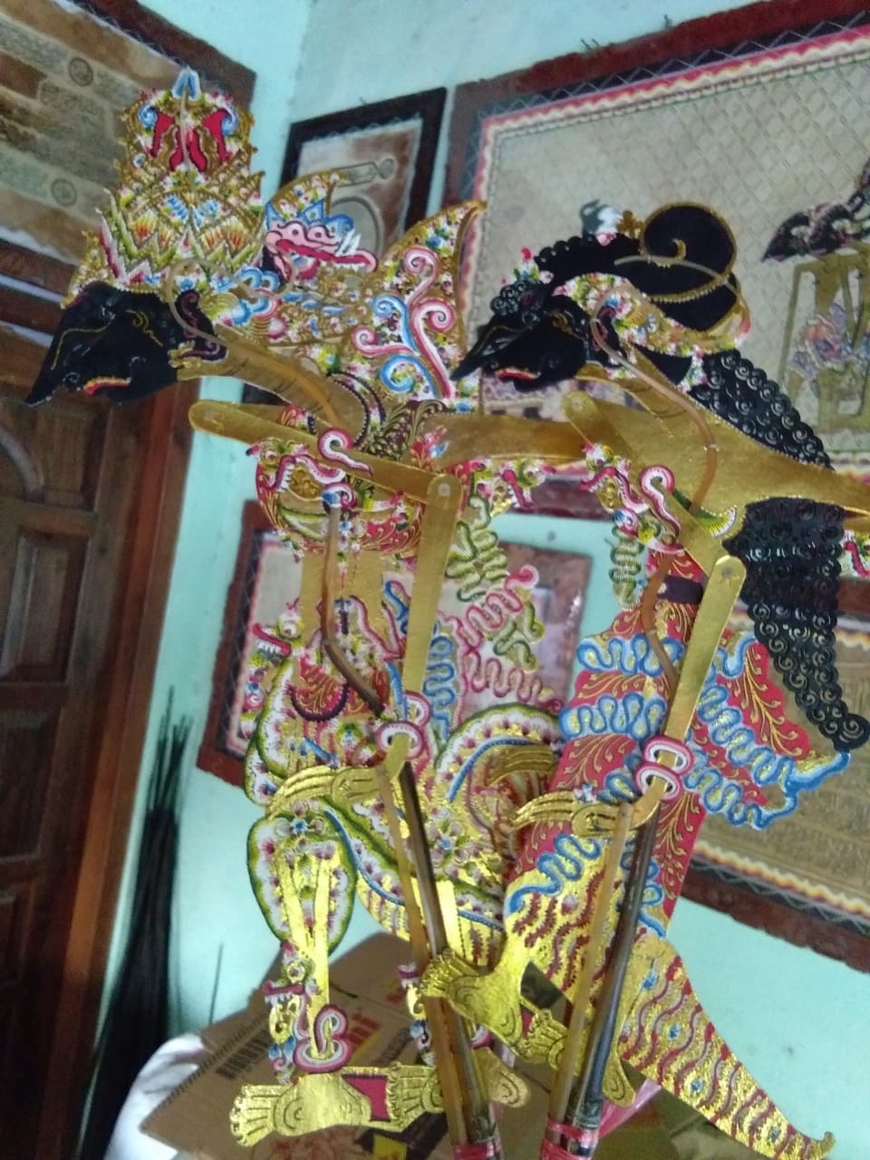 WAYANG RAMA SINTA (Kulit Kebau Gapit Tanduk UK. Standart Pewayangan ...