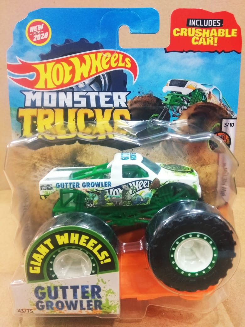 Gutter Monster Hot Wheels - Gutter Growler - Monster Trucks Original Hotwheels Truck ...