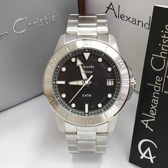 ALEXANDRE CHIRISTIE AC 6517 PRIA SILVER BLACK SPORTY ORIGINAL