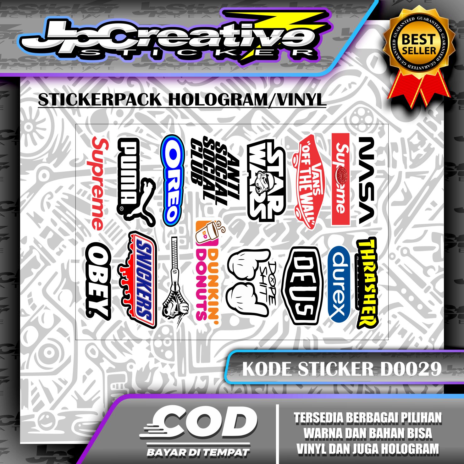 STICKER PACK LOGO TERNAMA VIRAL MURAH | Lazada Indonesia