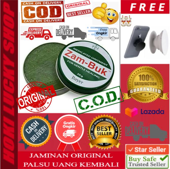 LUCKY COD - (( Zam-Buk / Zambuk bayer 25gram )) mengobati memar keseleo - Obat Memar Dan Bengkak Salep Memar Obat Luka Memar Penghilang Memar Obat Penghilang memar salep HL / KL - FREE POPSOCKET HANDPHONE 1Pcs