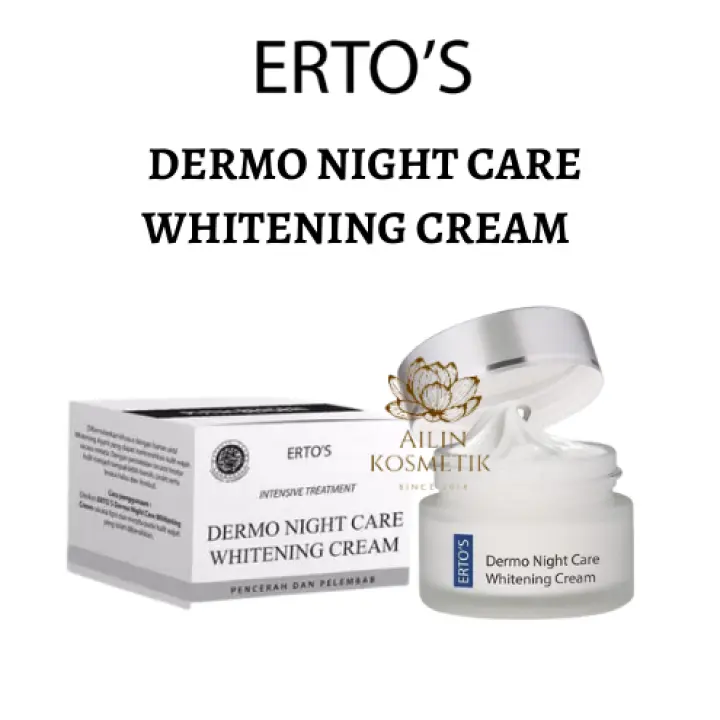 Ertos Dermo Night Care Whitening Cream Pencerah Dan Pelembab Erto S Lazada Indonesia