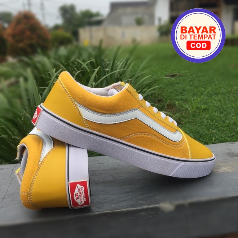 SEPATU VANS OLD SCHOOL SEPATU SNEAKERS PRIA WANITA SEPATU KUNING