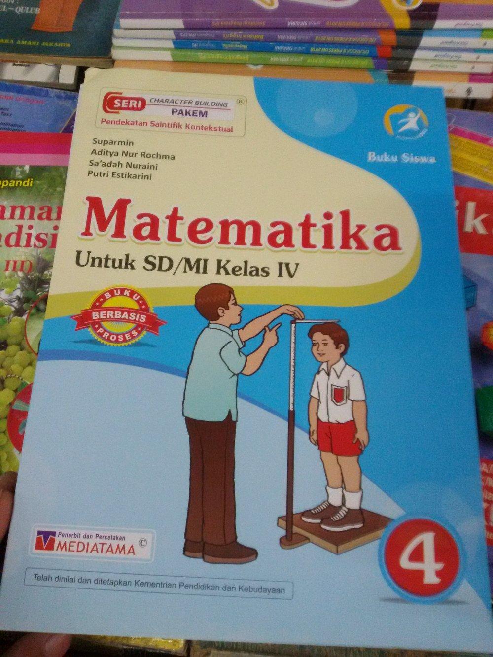 Buku Matematika Kelas 4 Sd Kurikulum 2013 Penerbit Mediatama Lazada Indonesia