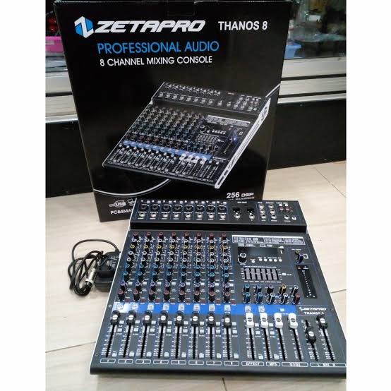 Mixer Audio ZETAPRO THANOS 8 / THANOS8 Original 8 Channel TERBAIK