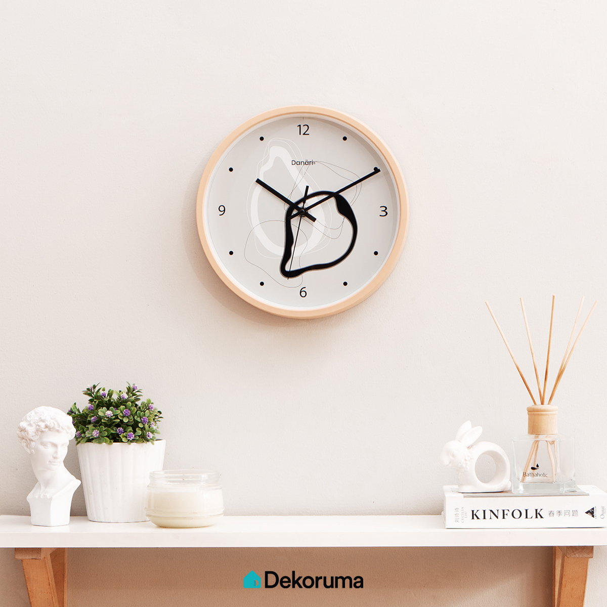 Dekoruma NOWI Jam Dinding Minimalis 27x27cm Type Heiko Wall Clock