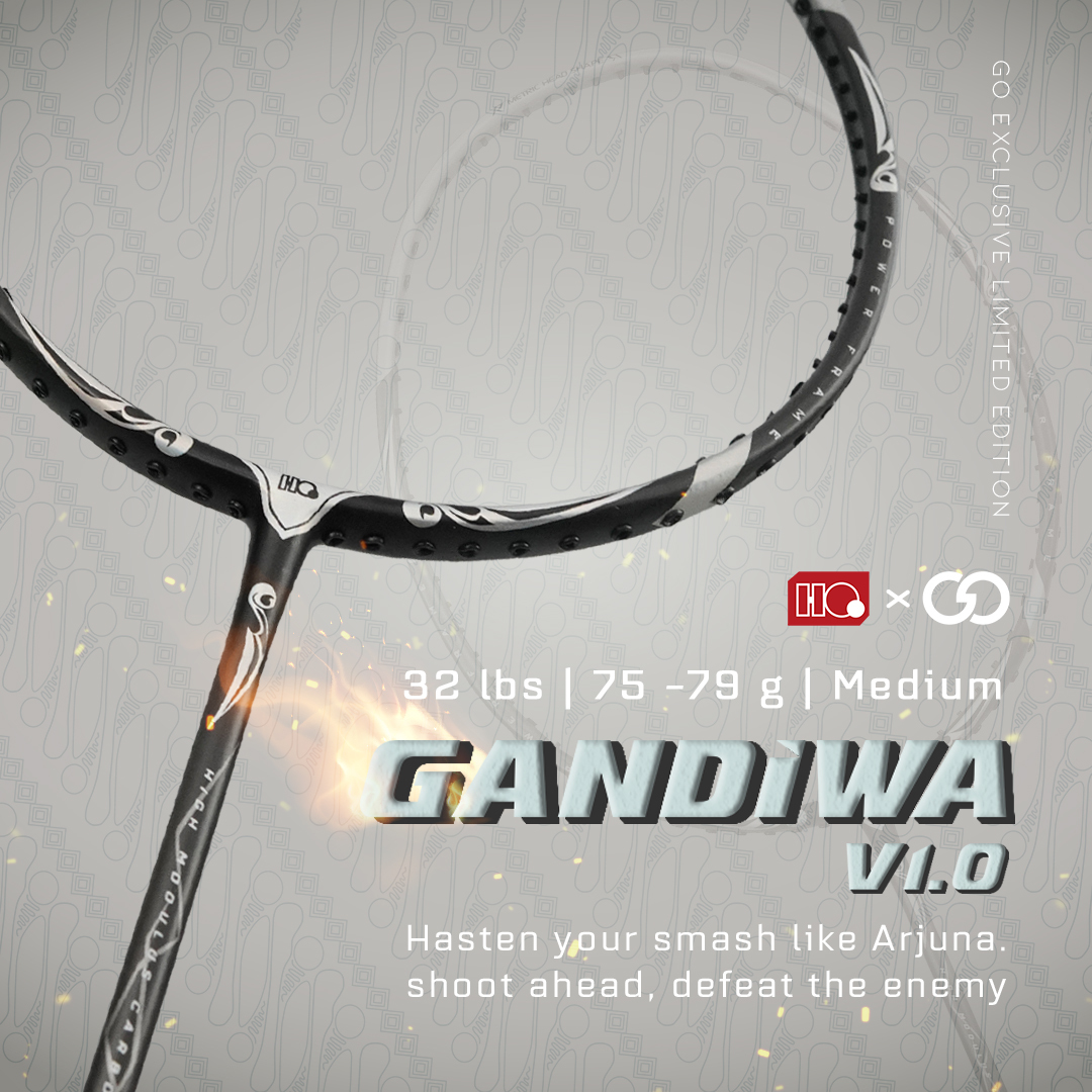 Badminton racket badminton special edition hiqua gandiwa 5U Max tension 32 lbs Lazada PH