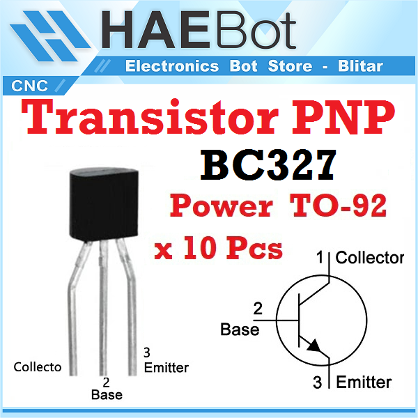 [HAEBOT] Amplifier Transistor BC327 NPN PNP TO-92 10 pcs 3 Pin ...
