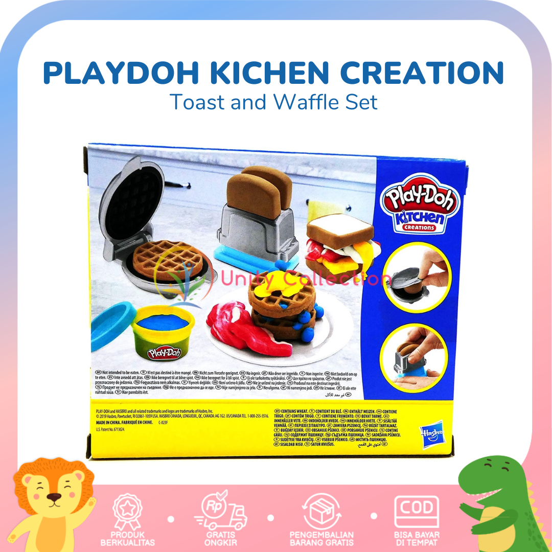 Play Doh Kitchen Creations Toast and Waffles Set Lazada Indonesia