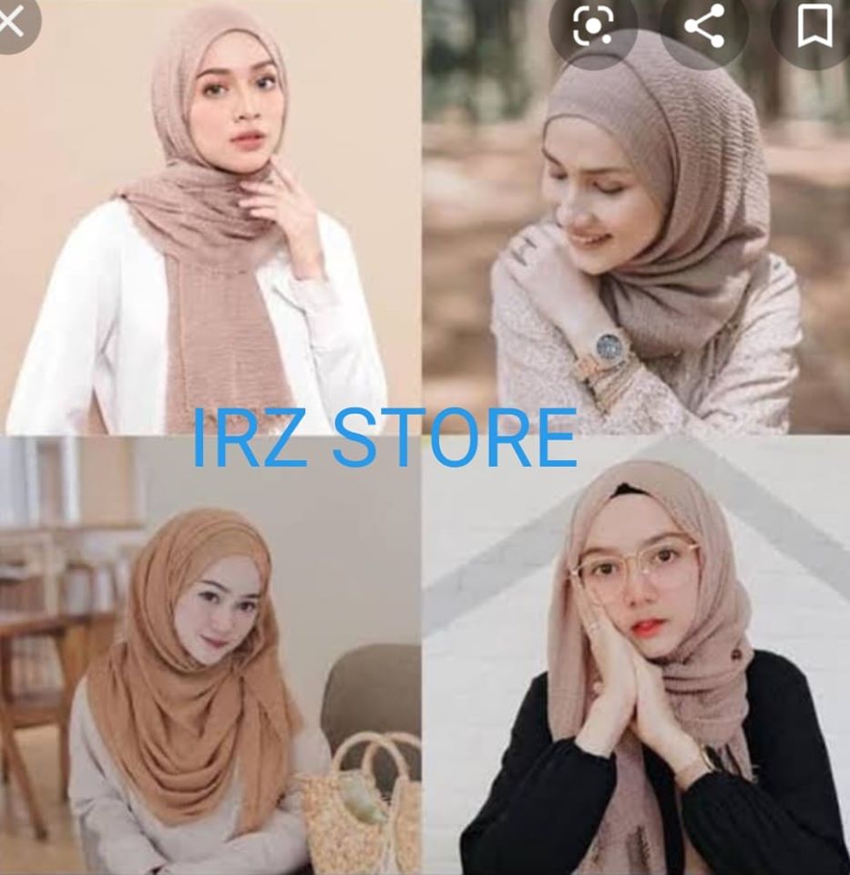 PASMINA CRINKLE IMPORT/ Hijab/Jilbab/pasmina crinkkle import/ Warna terlengkap