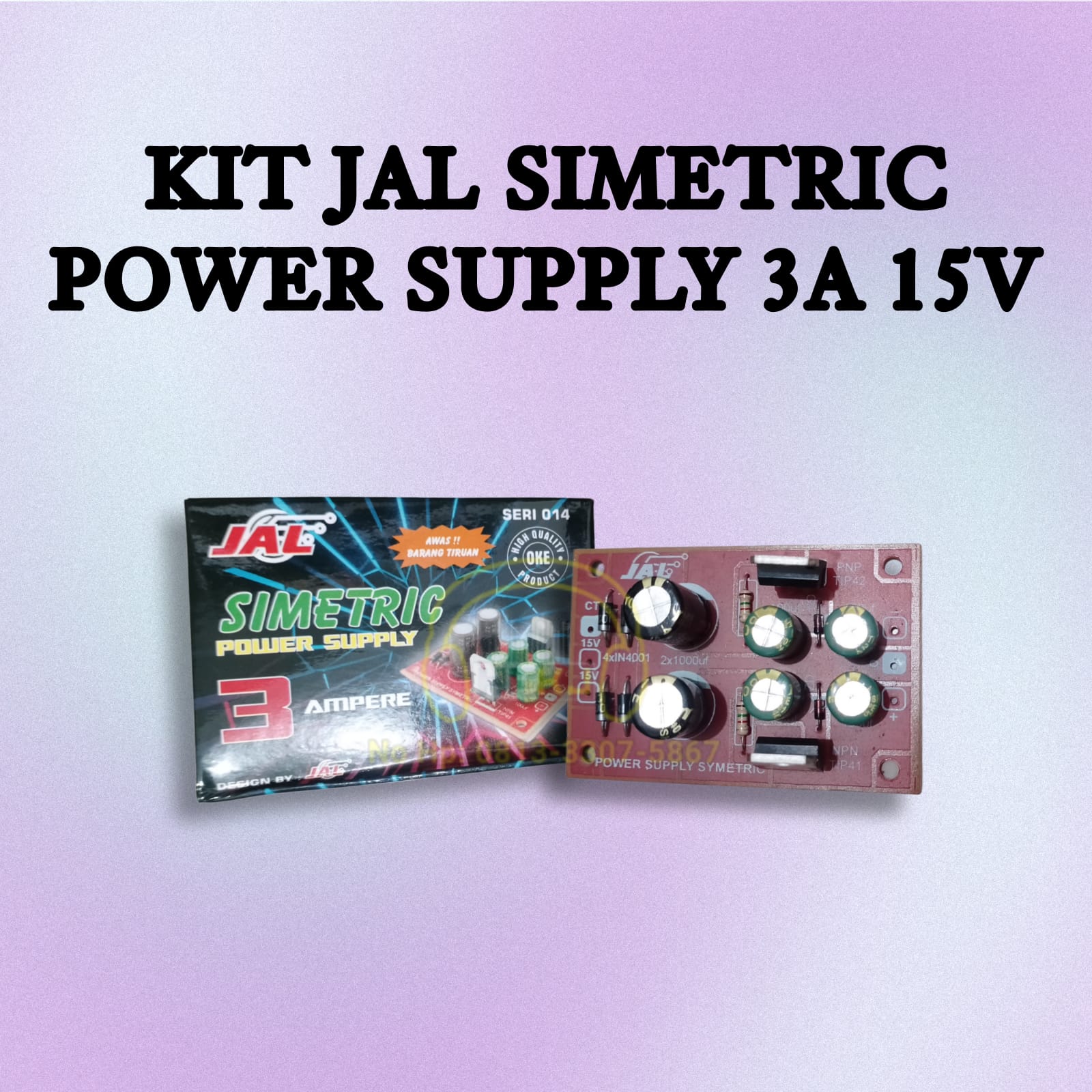 KIT PSU SIMETRIS POWER SUPPLY 3A 15V kit symetris 3a 15v JAL | Lazada