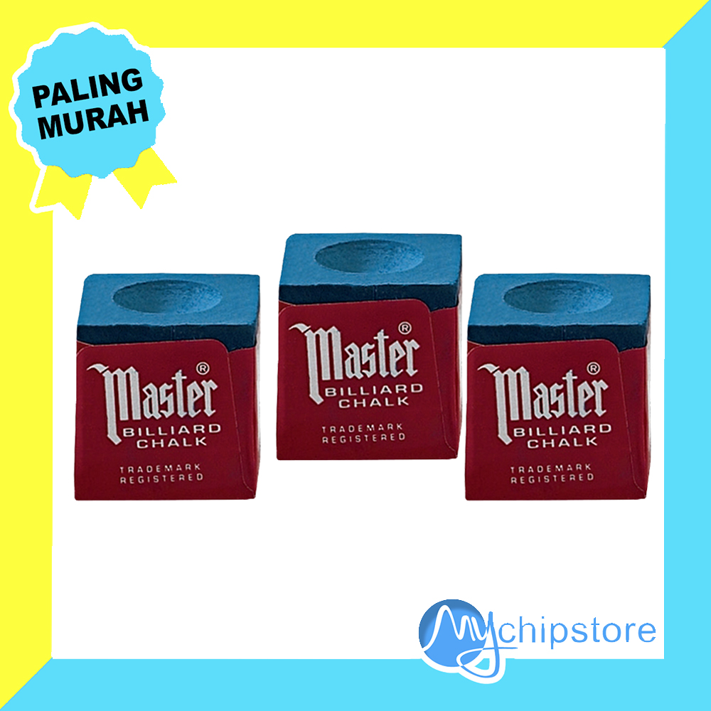 Master Billiard Chalk Blue / Kapur Biliar Lazada Indonesia