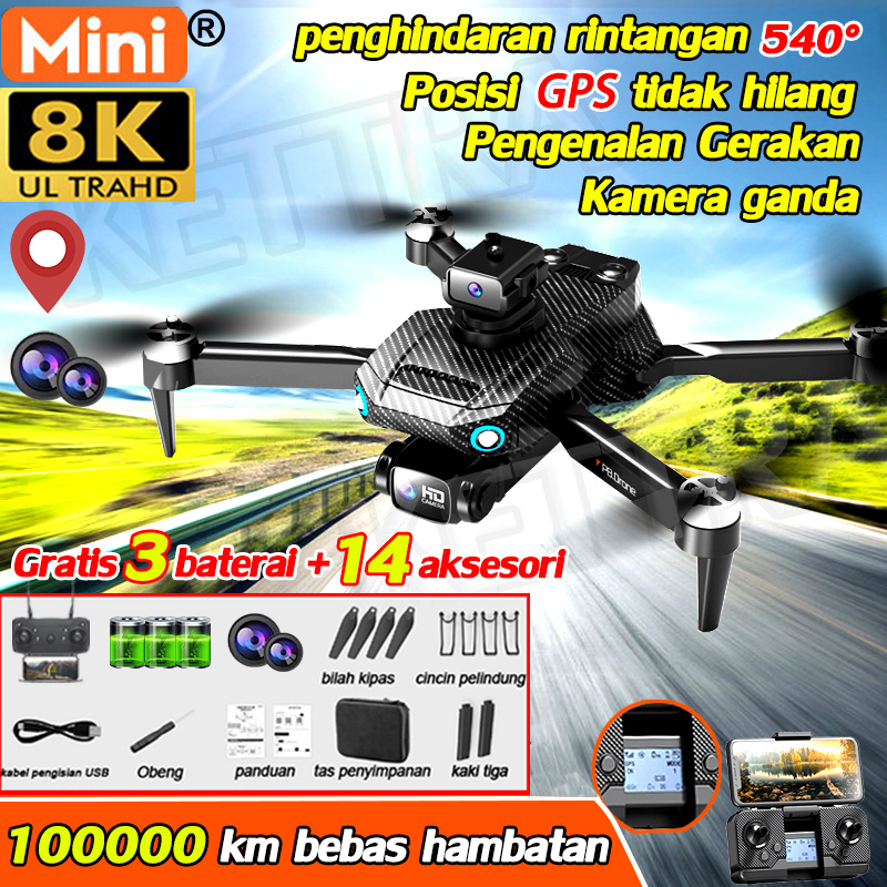 drone jarak jauh 3000000km MINI drone kamera jarak jauh gps 8K jarak