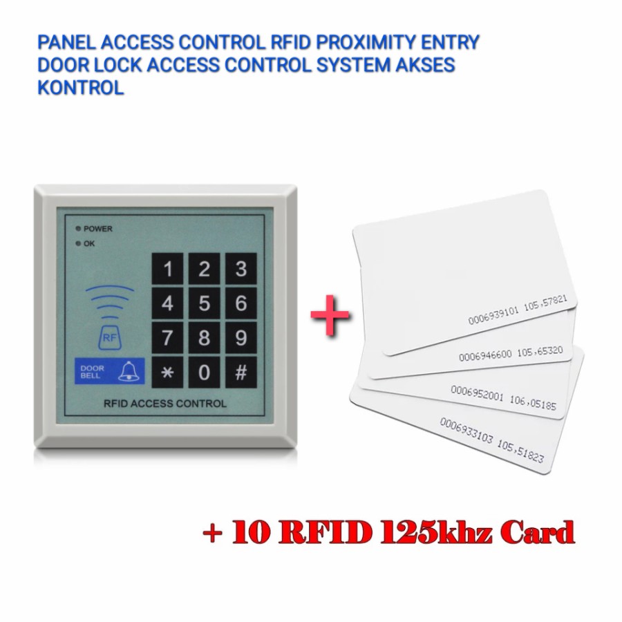 PANEL ACCESS CONTROL X1 RFID PROXIMITY ENTRY DOOR LOCK ACCESS CONTROL ...