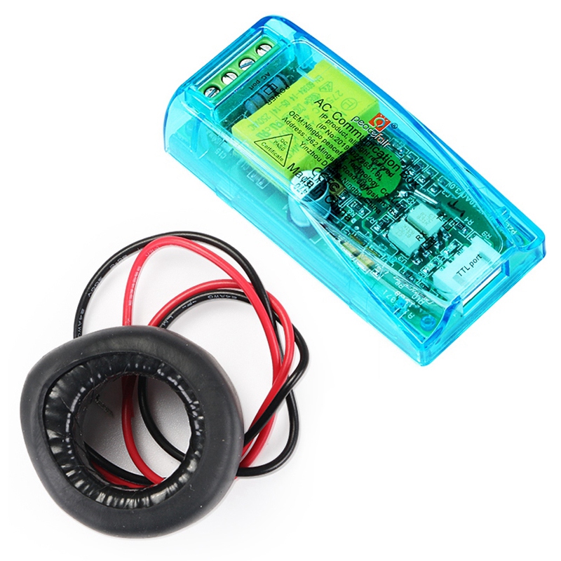 Peacefair pzem-004t latest version ttl modbus-rtu power energy watt meter ac 220v 100a electricity volt amp pf frequency