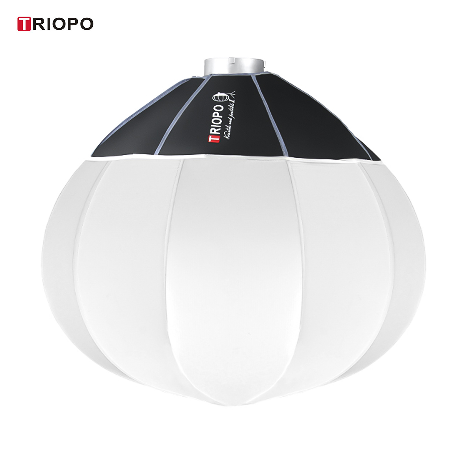 TRIOPO KQ65 65cm/26inch Lantern Softbox Spherical Collapsible Soft Box Quick-Install Bowens Mount Studio Photography Video Lighting Accessory