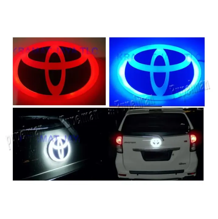 Emblem Logo Toyota Lampu Nyala Led Avanza Innova Veloz Rush Fortuner Agya Calya Sienta Chr Corolla