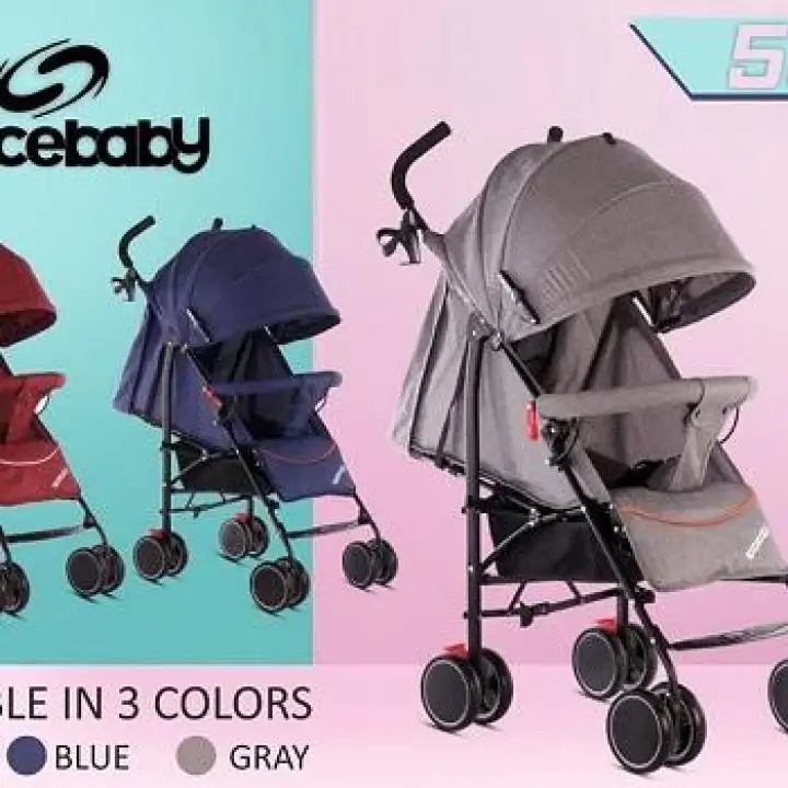 Baby Stroller Spacebaby 5012 Kereta Dorong Bayi Dengan 3 Pengaturan Posisi Lazada Indonesia