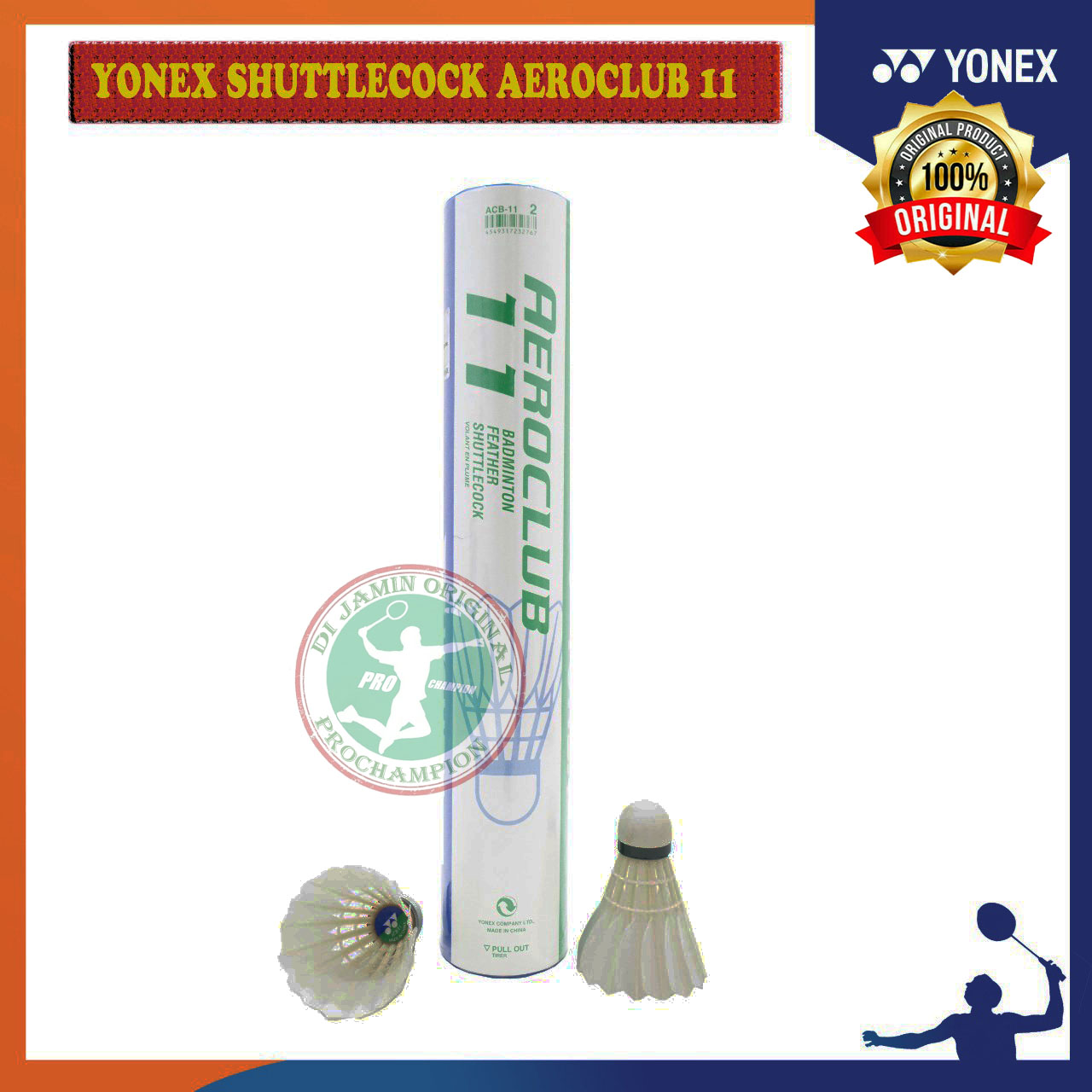 YONEX 11 SHUTTLECOCK BADMINTON ORIGINAL Lazada Indonesia
