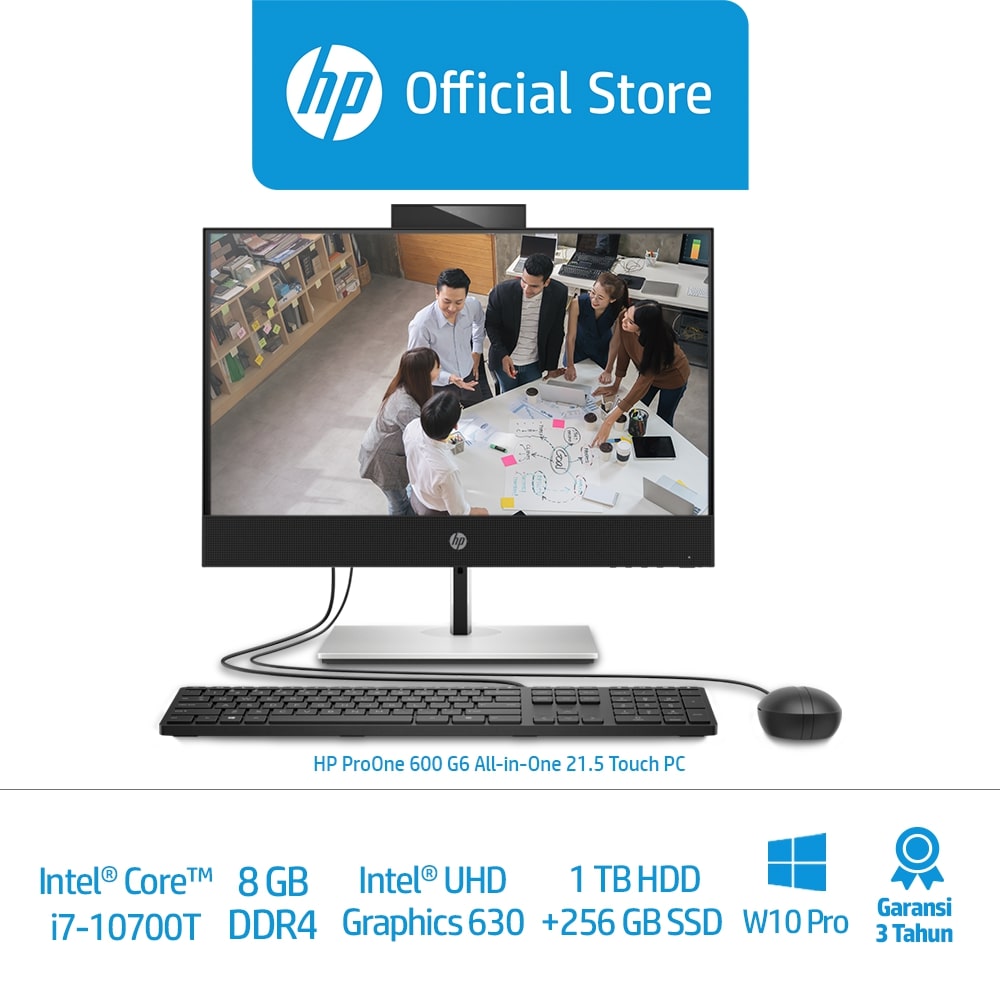HP ProOne 600 G6 AiO 21.5 Touch Desktop 