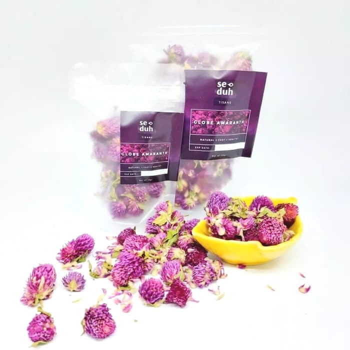 Seduh â€“ Globe Amaranth Tea / Teh Bunga Globe Amarant Ungu 30 Gram