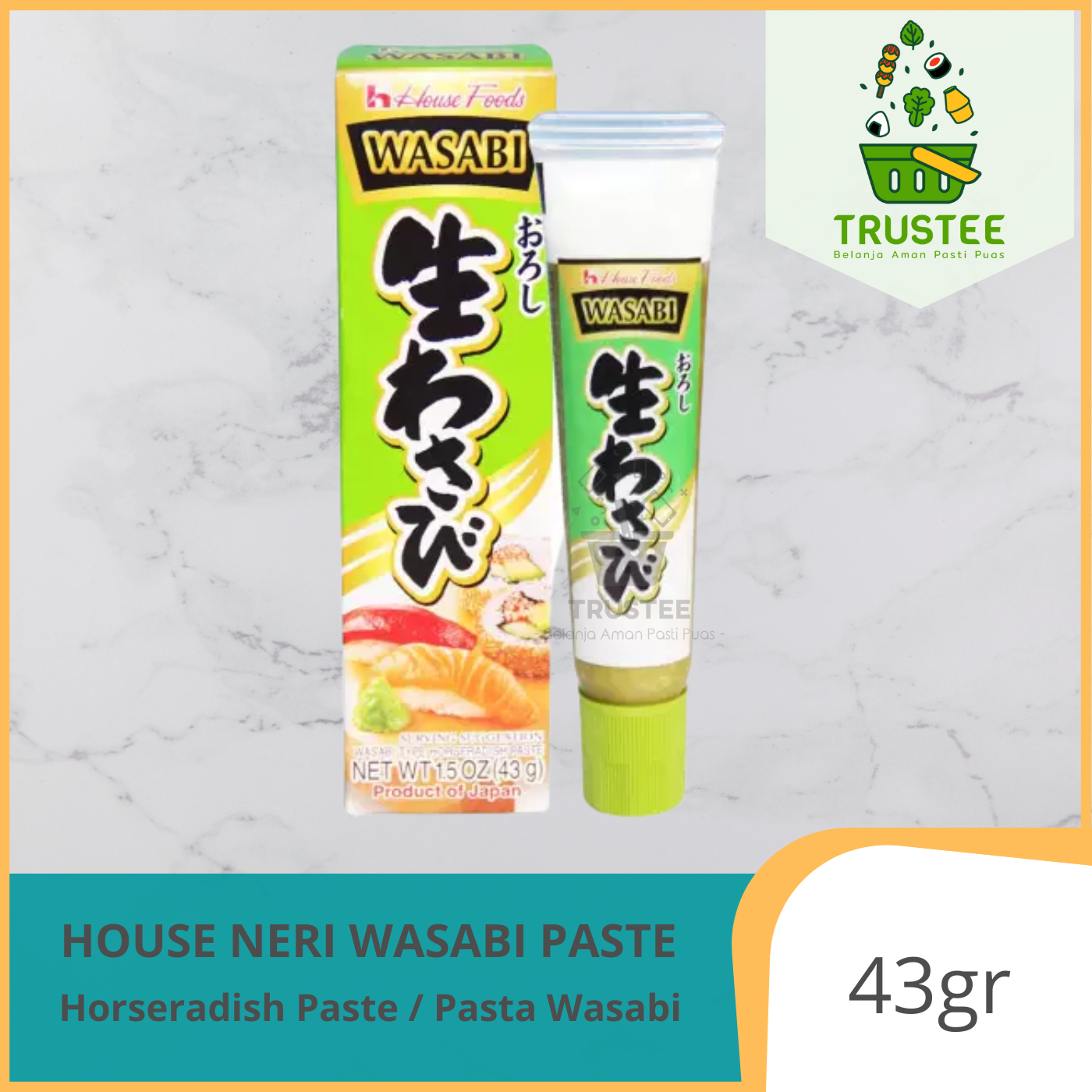 house foods NERI WASABI paste pasta 43gr import | Lazada Indonesia