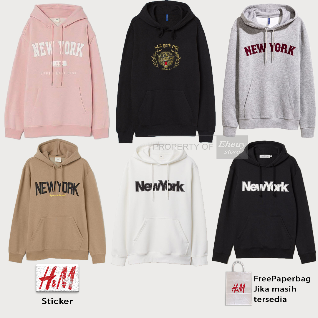 Hoodie H M New York City Divided Tag Sweater new york hnm jaket h m new york Lazada Indonesia