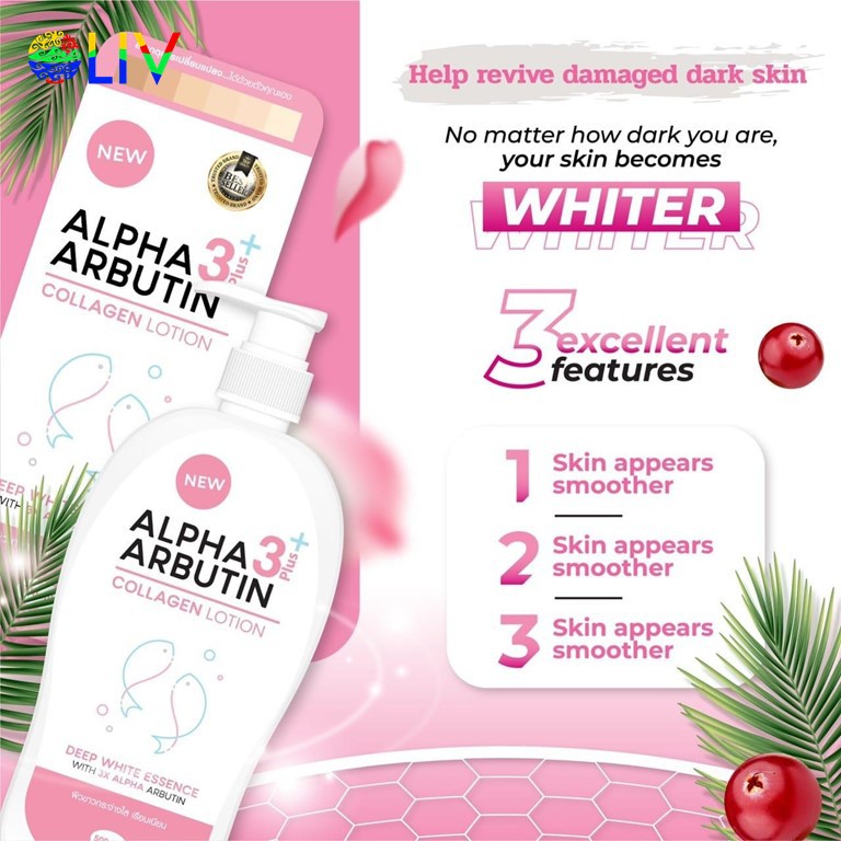 BODY LOTION ALPHA ARBUTIN 3+ ORIGINAL 500ml COLLAGEN BODY LOTION