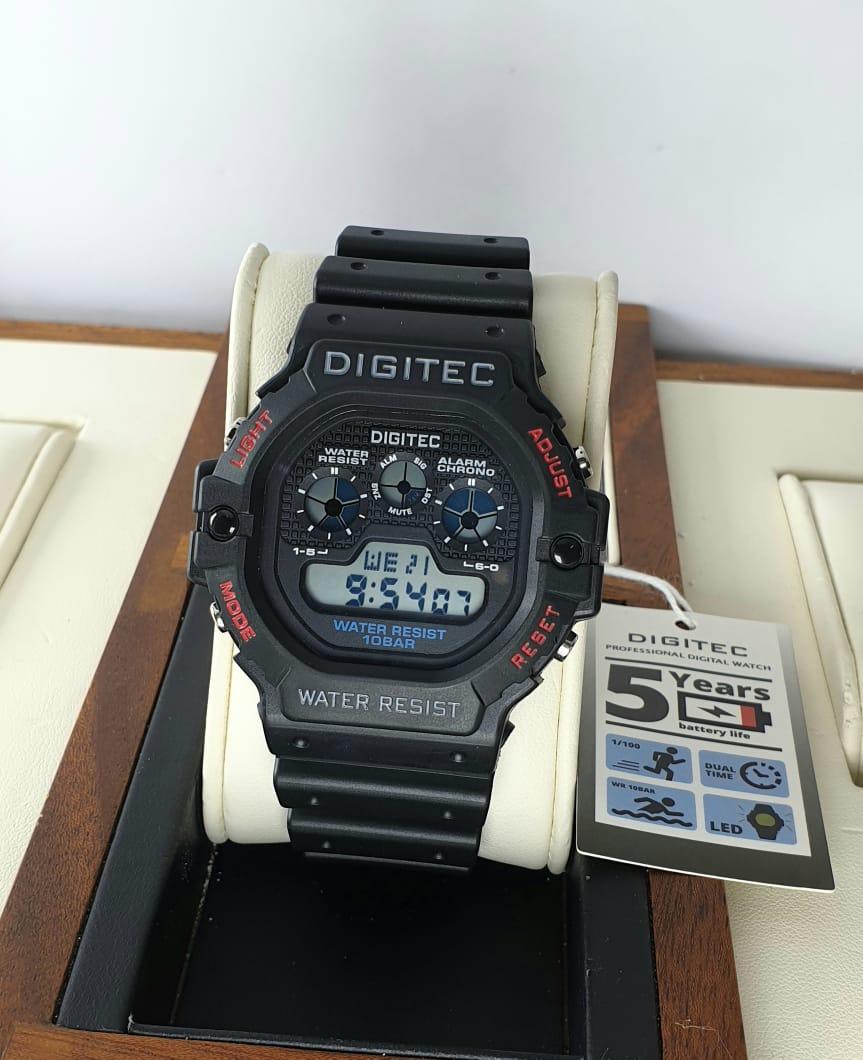 Digitec Jam Tangan Sport Pria Wanita DG 3090T Original Anti Air Strap Rubber COD