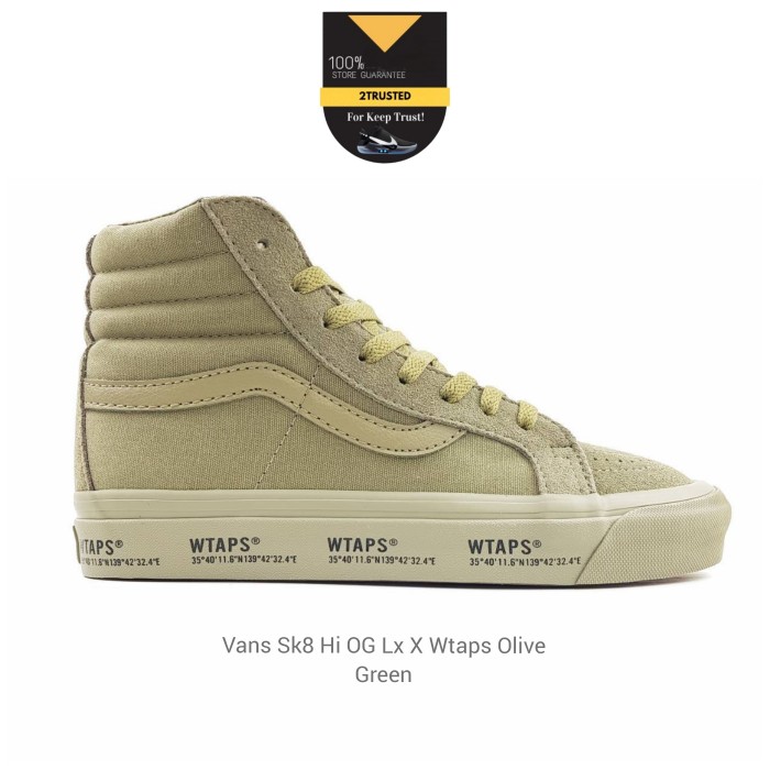 Sepatu Vans Buy High Top Vans Vans Wtaps Sk8 Hi Olive Sepatu Vans