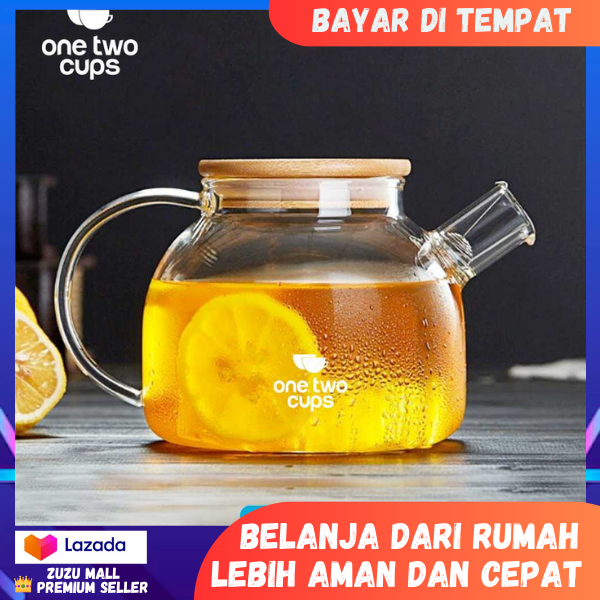 Teko Pitcher Teh Chinese Teapot Glass Tahan Panas Api L Teko Kaca Transparant Anti Panas Dan