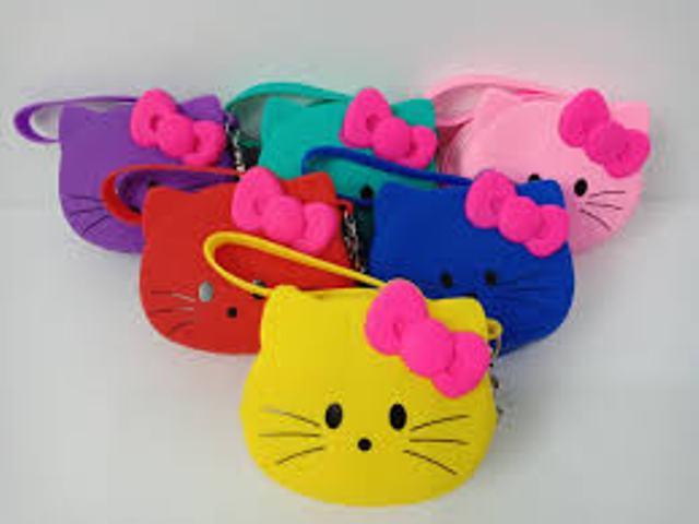 1 ( SATU ) PCS Dompet Koin PUNDAK SILIKON HELLO KITTY KITI WARNA - 192