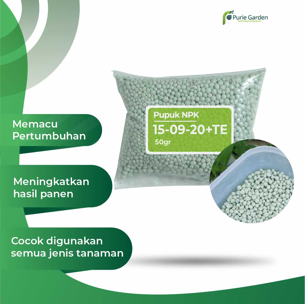 Pupuk NPK Grower 15-09-20 TE Nutrisi Pertumbuhan Bunga Buah Tanaman ...