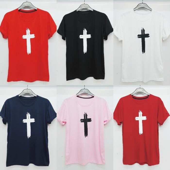 Kaos Pria Rohani Salip Retak Fashion Terbaru