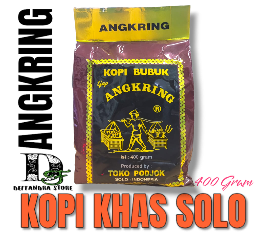 Kopi Bubuk Angkring Solo 400 gram / Kopi Tjap Angkring Toko Podjok