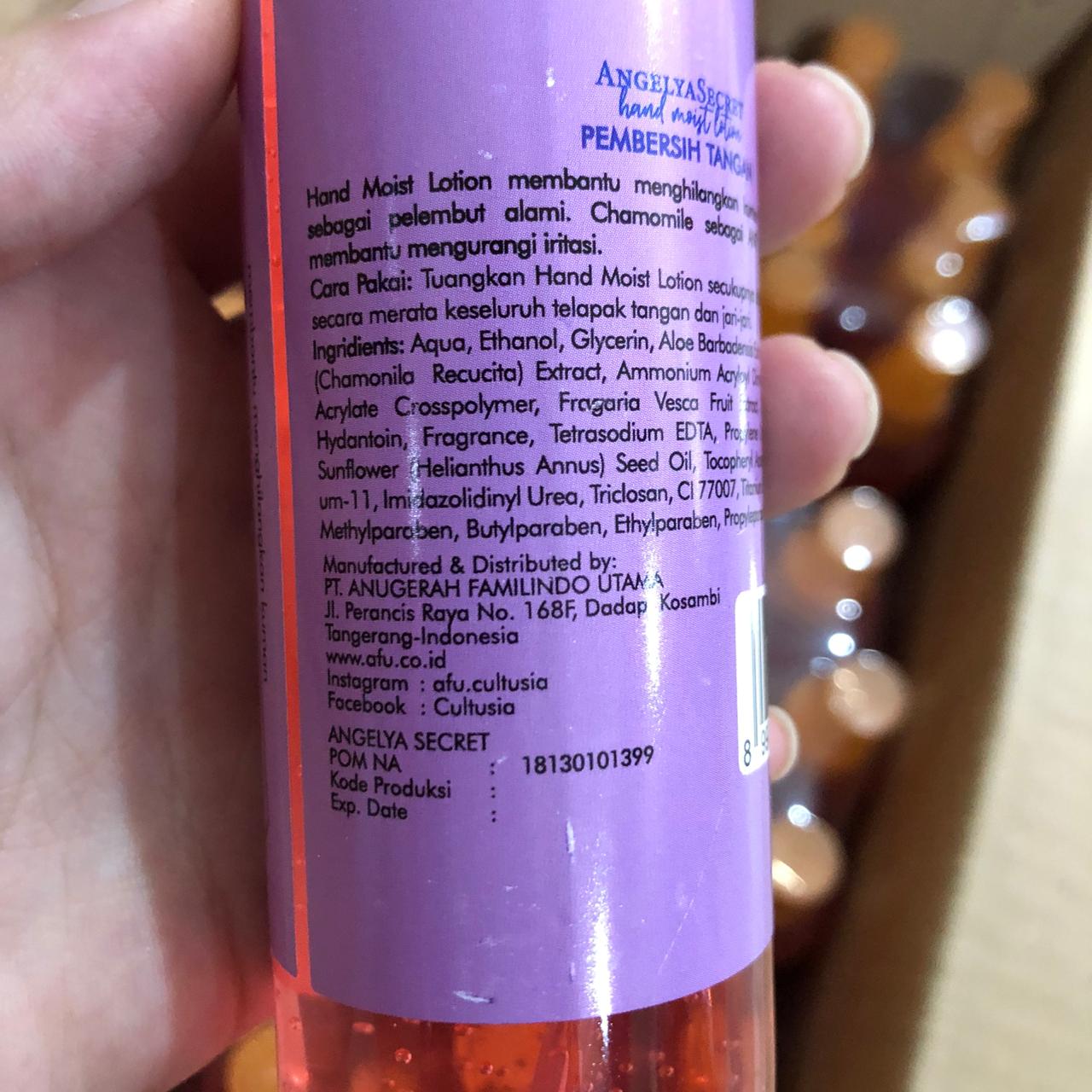 angelya secret hand moist lotion