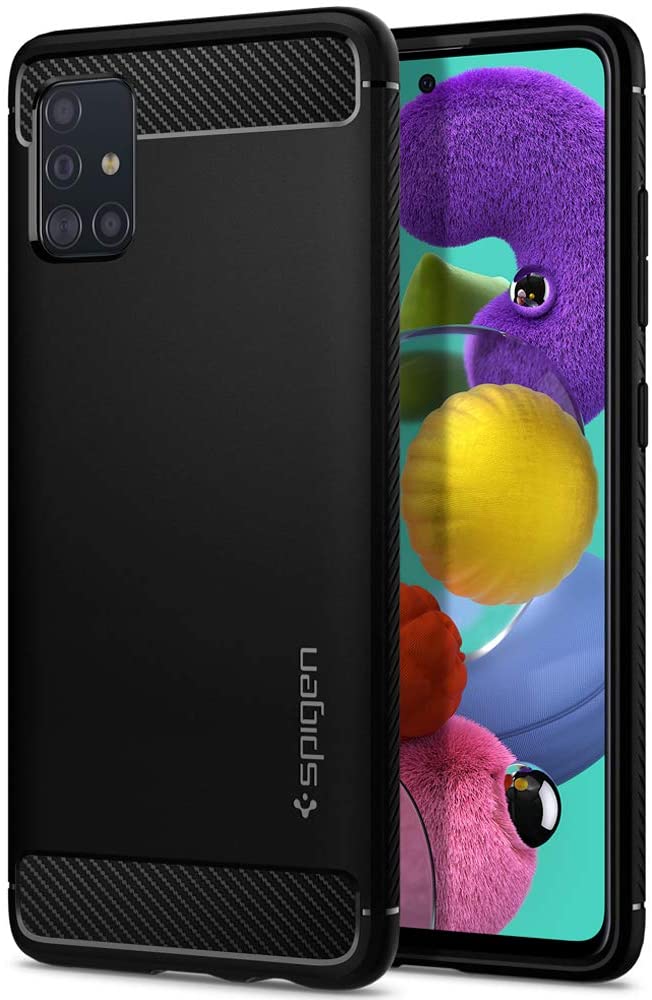 Case Samsung Galaxy A51 Spigen Rugged Armor Matte Black Lazada