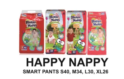 Happy Nappy Pants S40/M34/L30/XL26