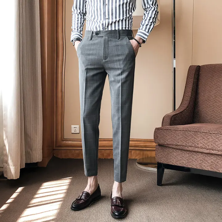 mens skinny cropped pants