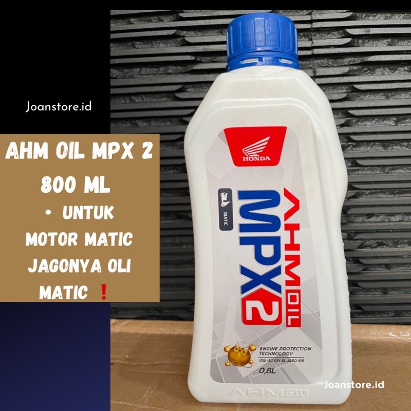 oli mpx 2 matic 800ml oli motor honda matic beat fi vario 110 fi vario