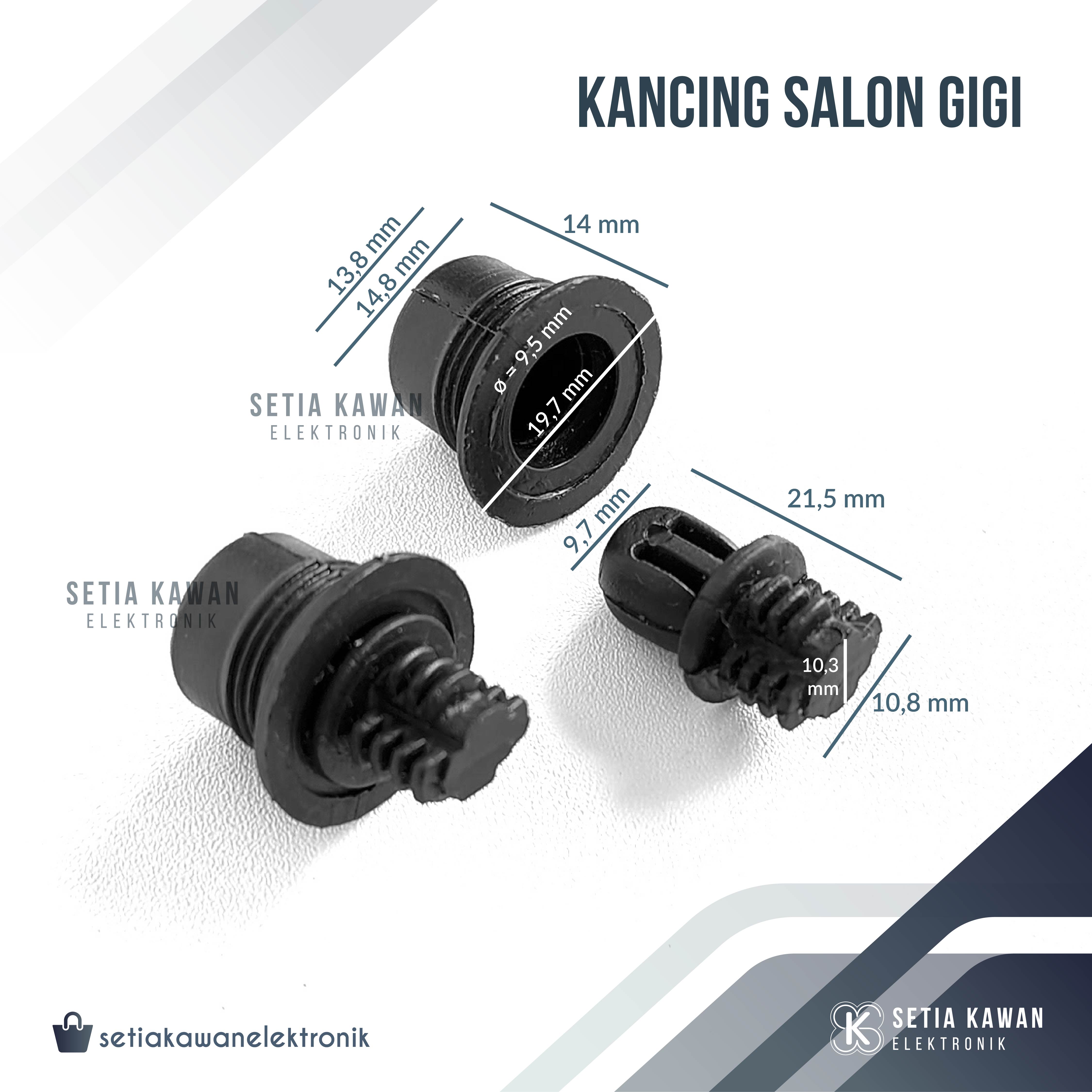 (4 pcs) Kancing Box Speaker Gigi / Kancing Grill Speaker / Tutup