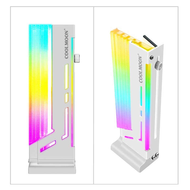 COOLMOON Graphics Card Holder 5V ARGB Vertical Graphics Stand GPU Bracket Video Card Support for Computer Case Chassis