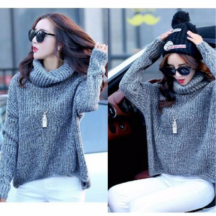 Sweater Elegant Turtle Hangat | Lazada 