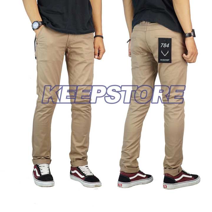  Celana  chino cino skinny slim fit pensil  pria  784 