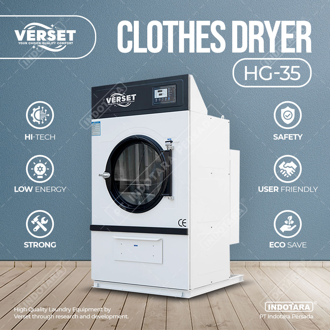 Mesin Pengering Laundry / Verset Tumble Dryer Machine HG35 Lazada
