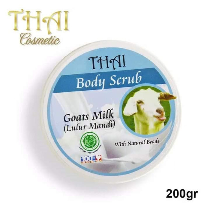 Thai Body Scrub Goats Milk Lulur Mandi 200gr Lazada Indonesia