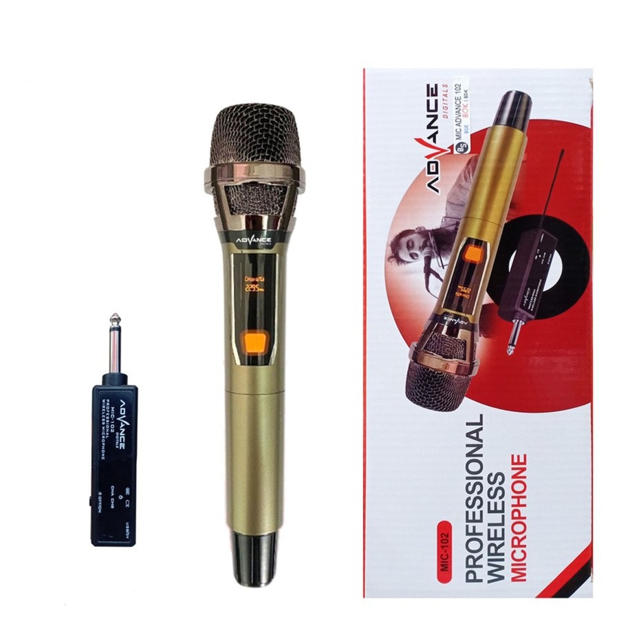 Microphone wireless Advance 102 Mic Karaoke Single Tanpa Kabel Microphone Handheld 12V Microphone Vhf Untuk Karaoke Microphone Dengan Garansi 1 Bulan Microphone Dengan Receiver Usb - Lazada | Lazada Indonesia
