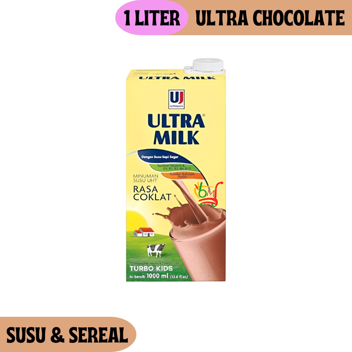 Ultra Cokelat Kemasan Besar 1 Liter Susu UHT | Lazada Indonesia