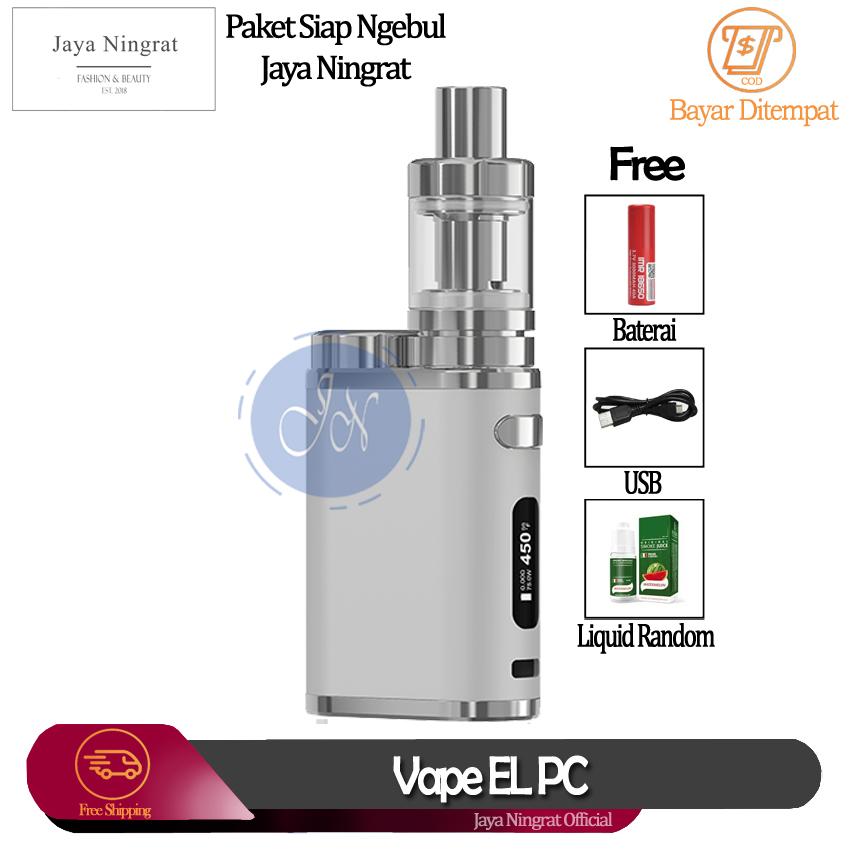 Jaya Ningrat - Paket Siap Ngebul EL PC Vape / Rokok Elektirk Murah 75 W 5V Stater Kit Rokok Listrik + Free Liquid Dan Baterai Jaya Ningrat - Paket Siap Ngebul EL PC Vape / Rokok Elektirk Murah 75 W 5V Stater Kit Rokok Listrik + Free Liquid Dan Baterai