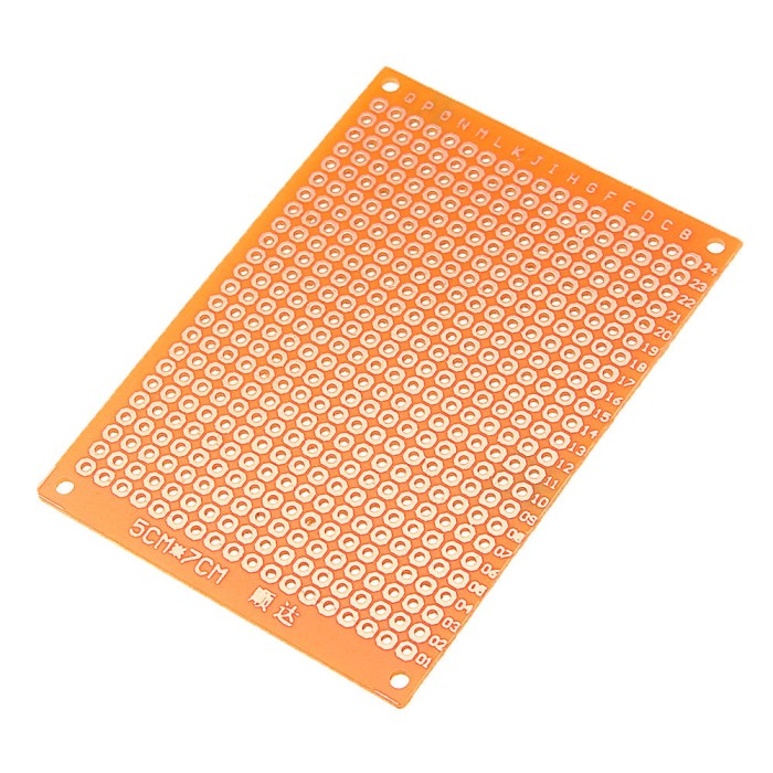 A350 PCB Bolong lobang Lubang dot Matrix IC 5x7 cm 5x7cm 5*7 Fiber ...